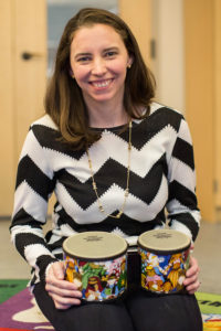 erin with drums 400x600